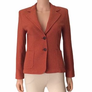 Max Mara pure cashmere herringbone blazer